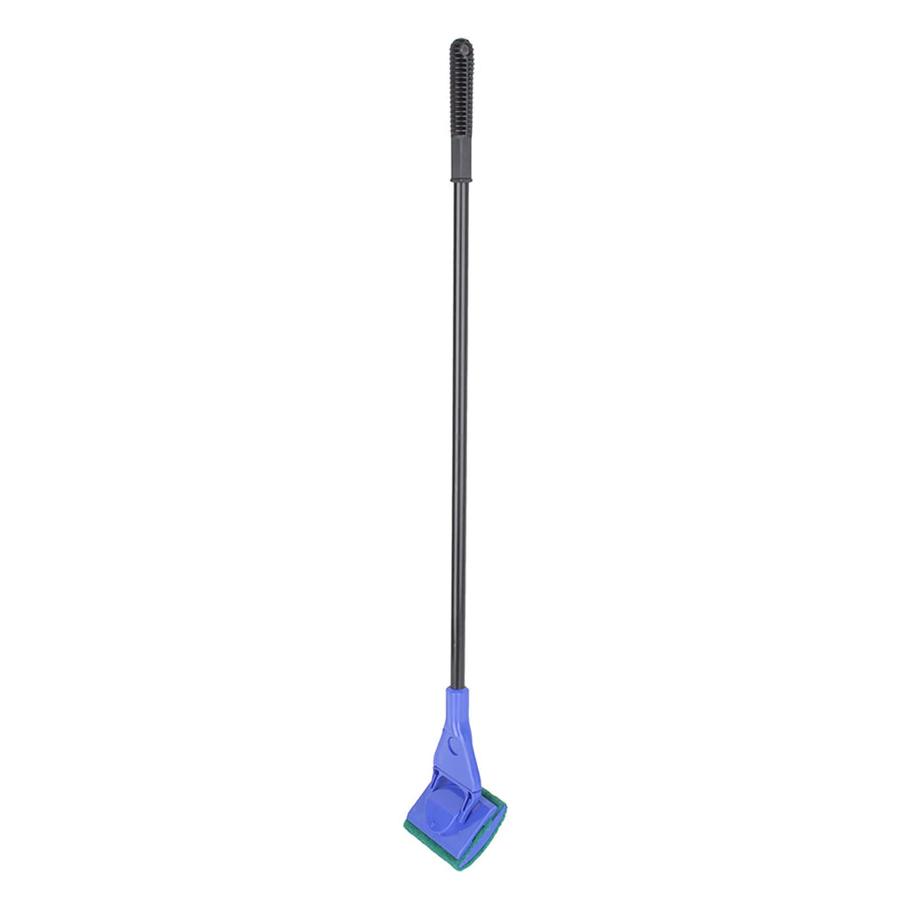 5 in 1 Aquarium Cleaning Tool Set with Fish Net Scraper and Sponge Brush Black and Blue Y51574
