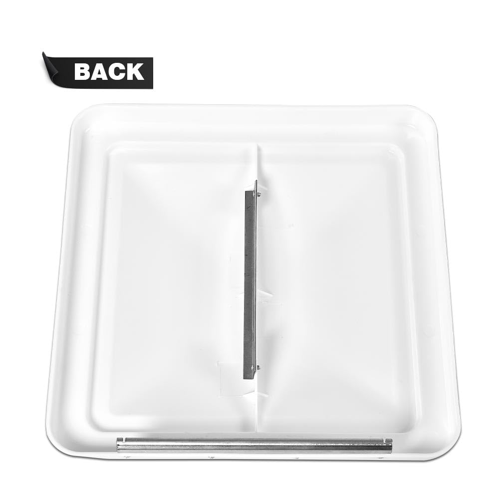 White 14" x 14" RV Roof Vent Cover 2 Pcs H9699
