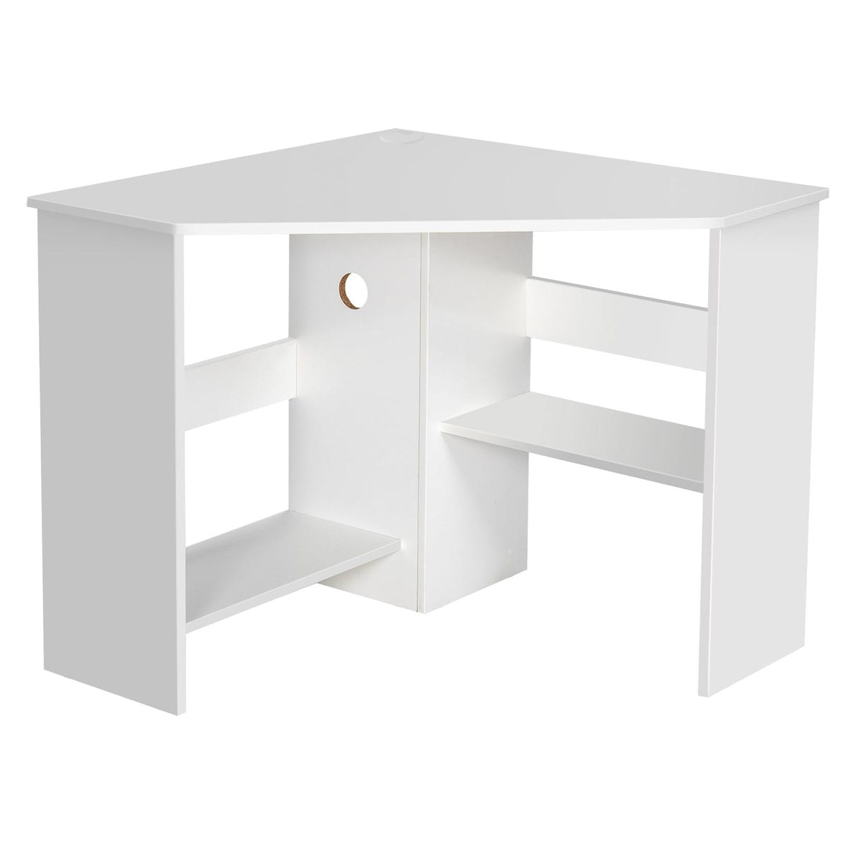 White Compact Corner Desk X3139