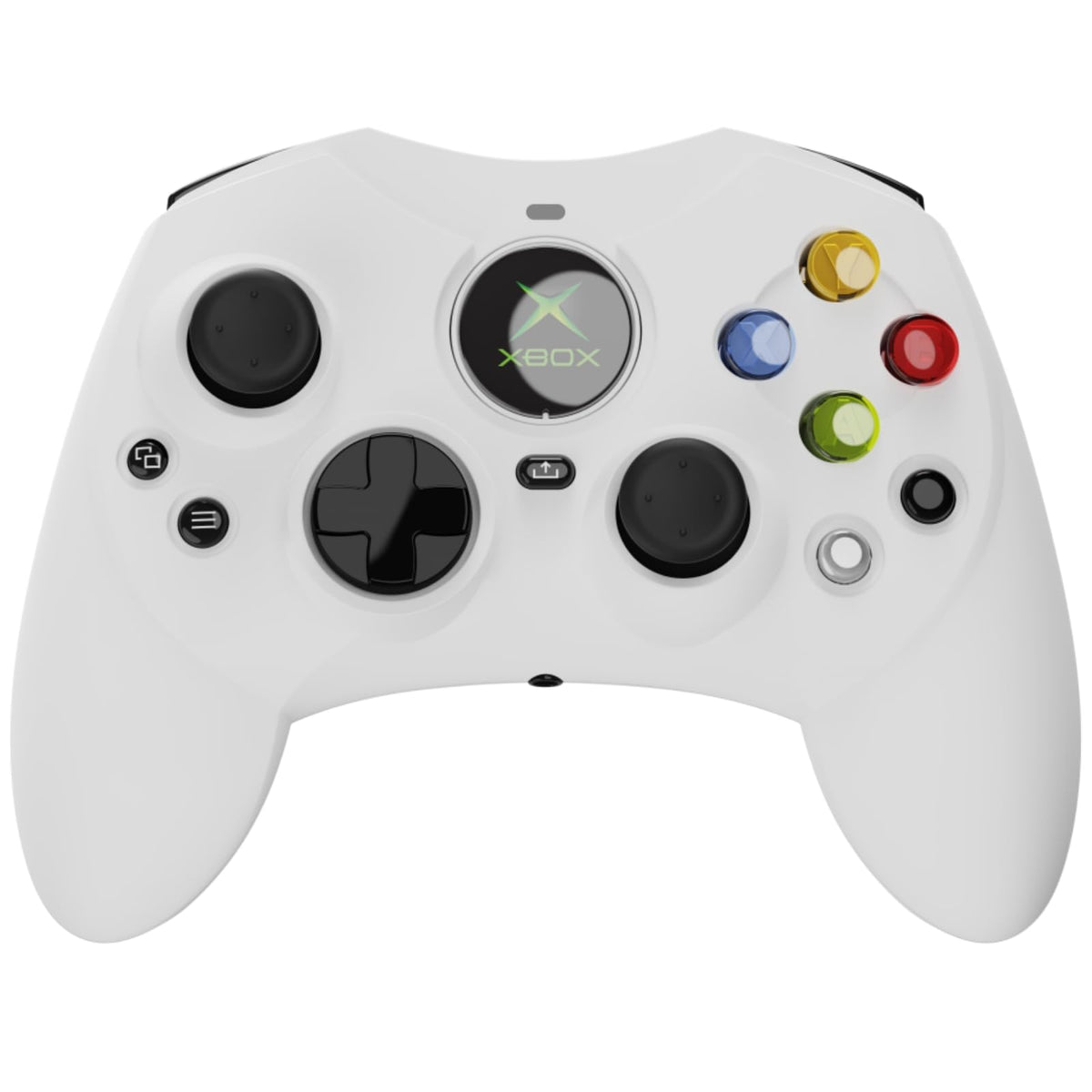 White Wired Controller with Hall Effect Joysticks, Audio Jack, Impulse Triggers M653