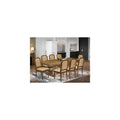 9 Piece Kitchen Table Set with 8 Dark Grey PU Leather Chairs X270