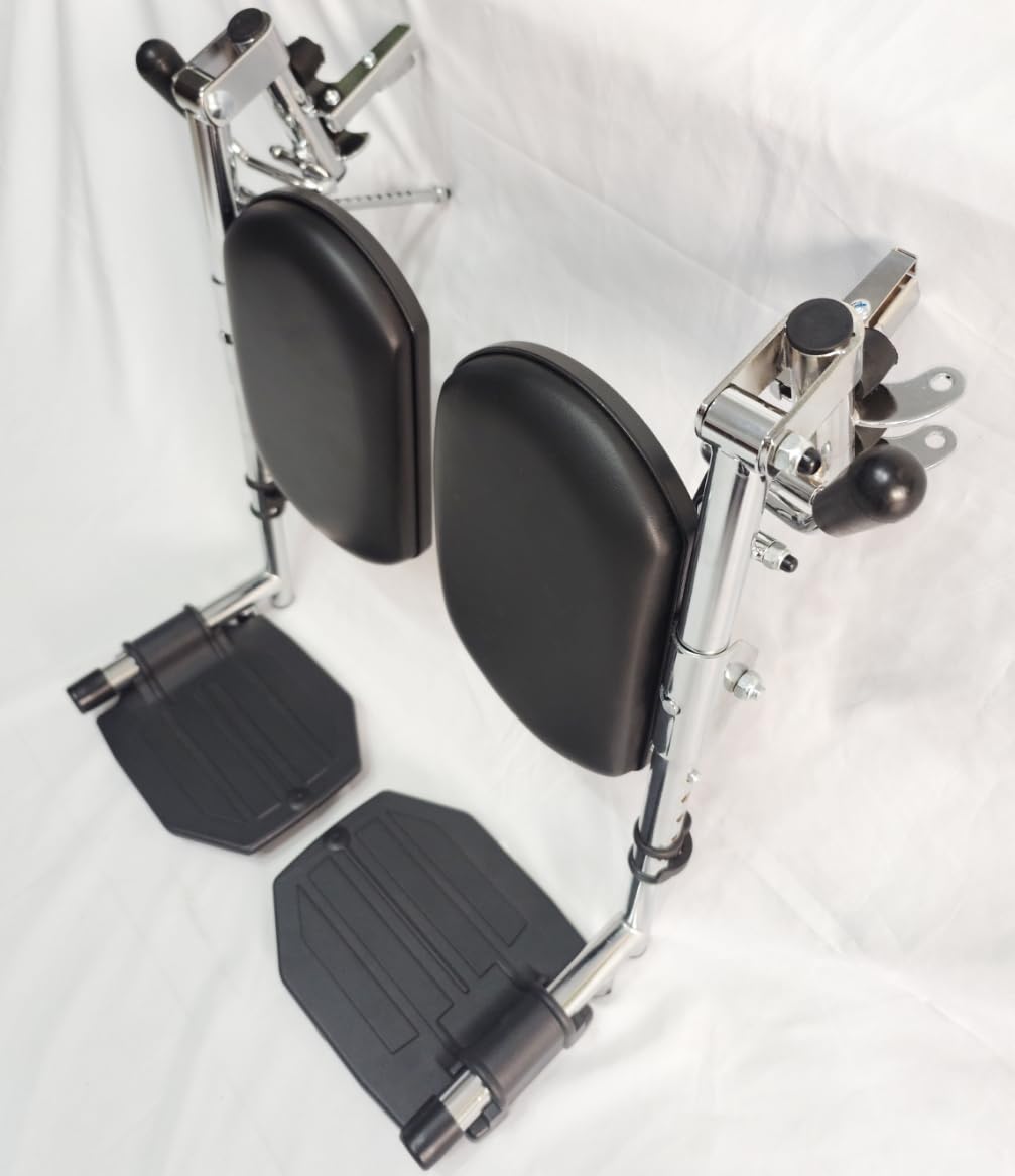 Heavy Duty Wheelchair with Elevating Legs and Aluminum Footplates I8657