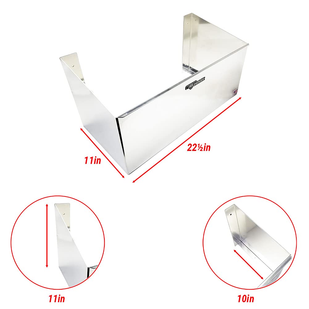 Double Utility Fuel Jug Holder Storage Rack Shelf - Holds Two 5-Gallon Jugs - Anti-Rusting Aluminum X945201