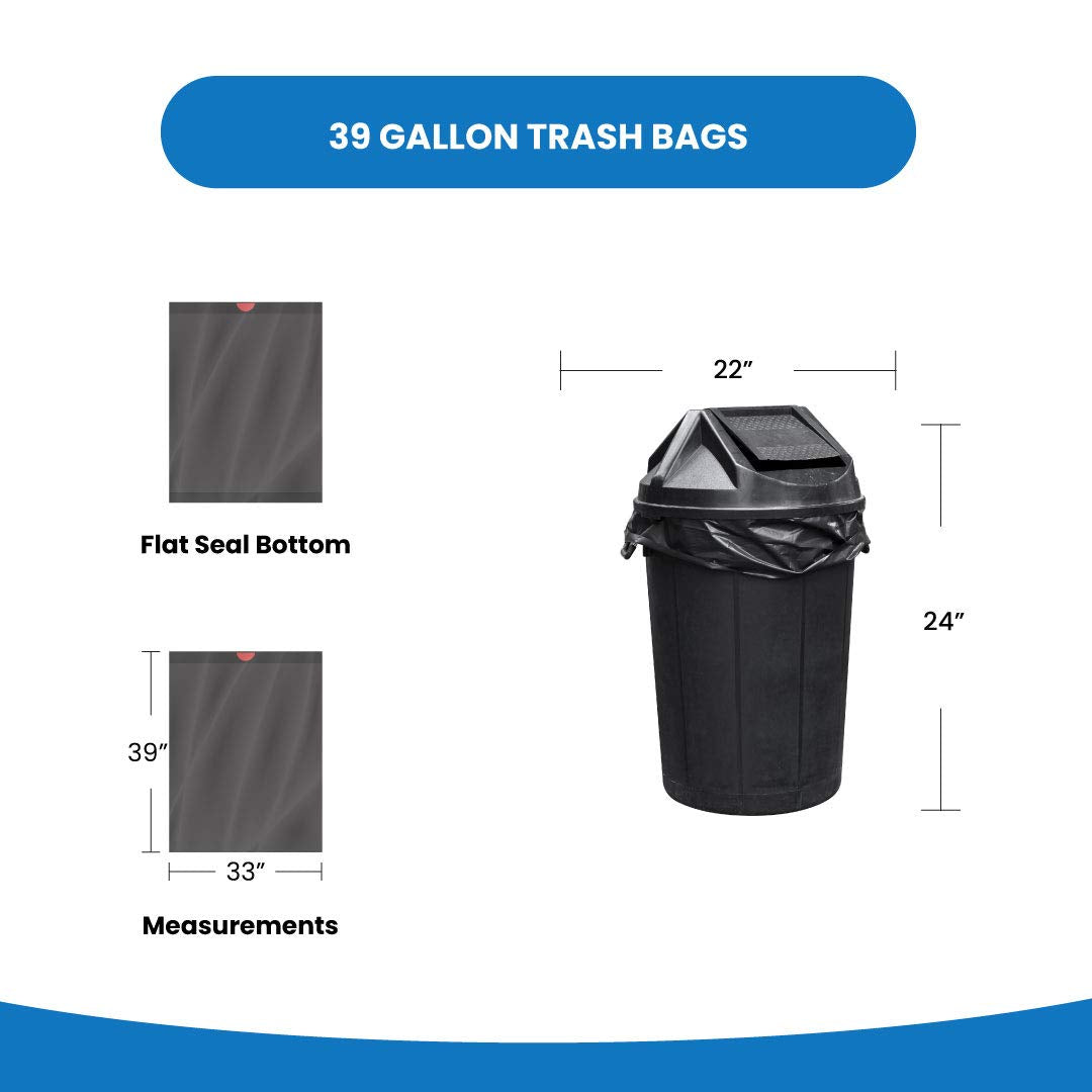 39 Gallon Drawstring Trash Bags X6321
