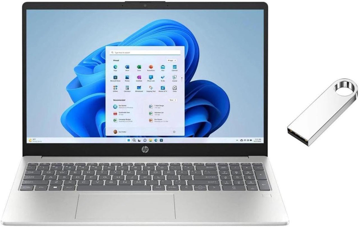15.6 inch FHD Laptop Intel Core i3-N305 8GB RAM 256GB SSD Silver L13770