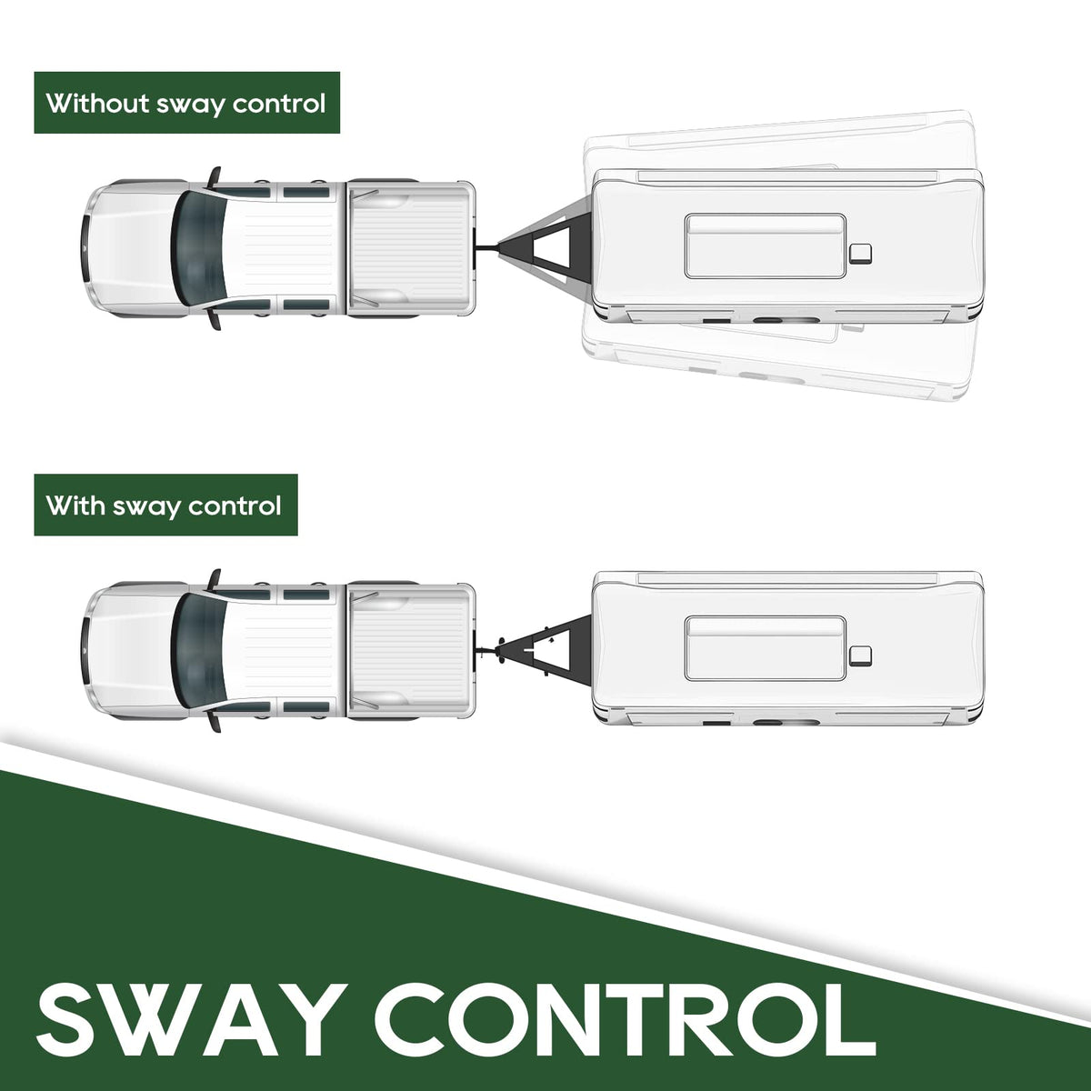 1000lb Weight Distribution Hitch Kit with Sway Control H374526