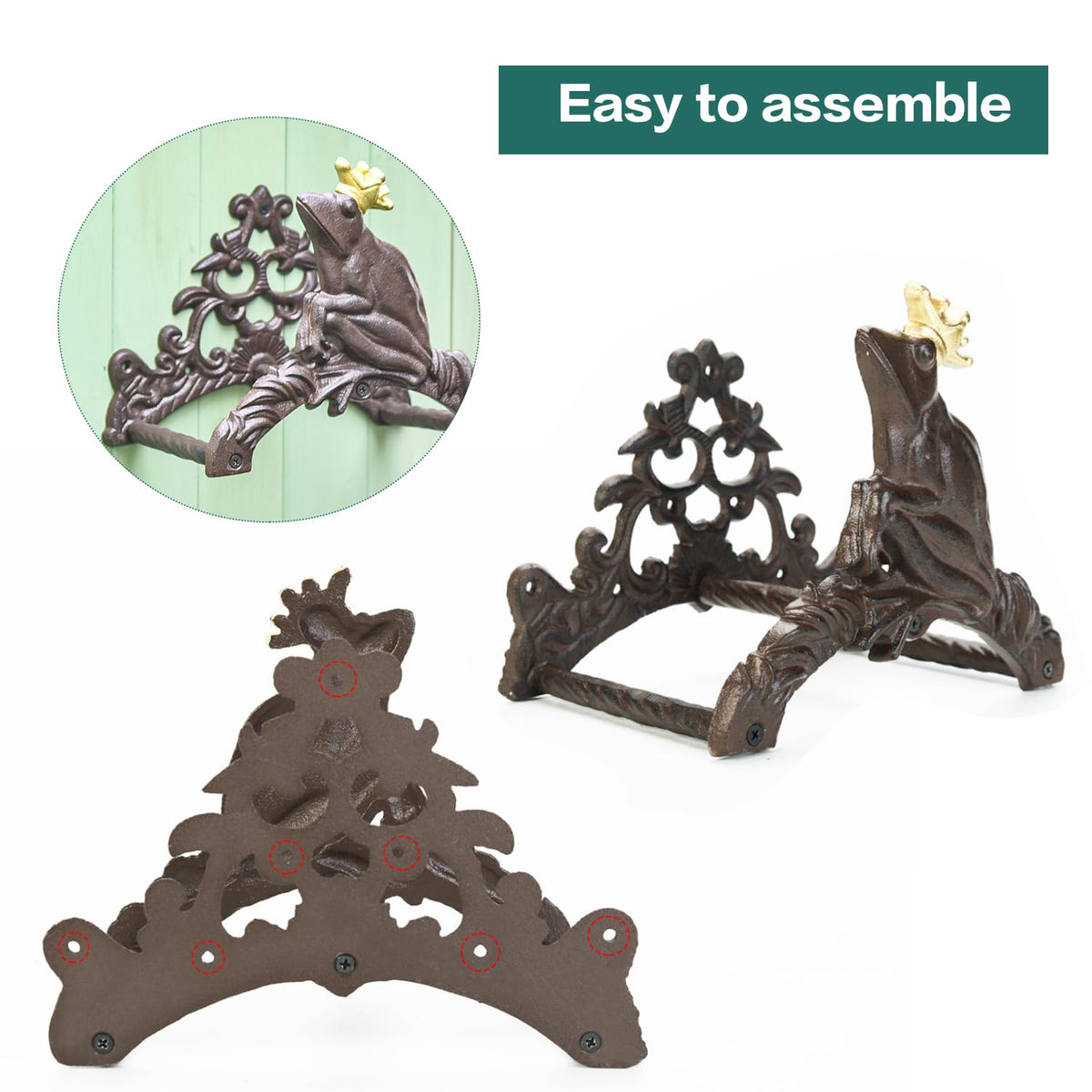Cast Iron Wall Mounted Garden Hose Holder V164603