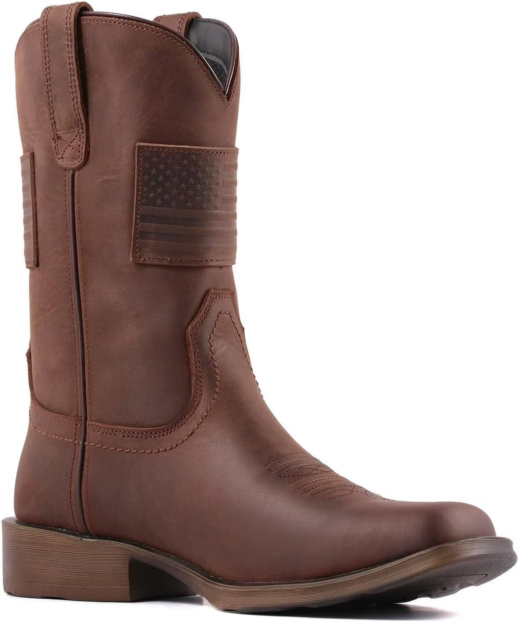 10 Inch Western Cowboy Work Boots Y499