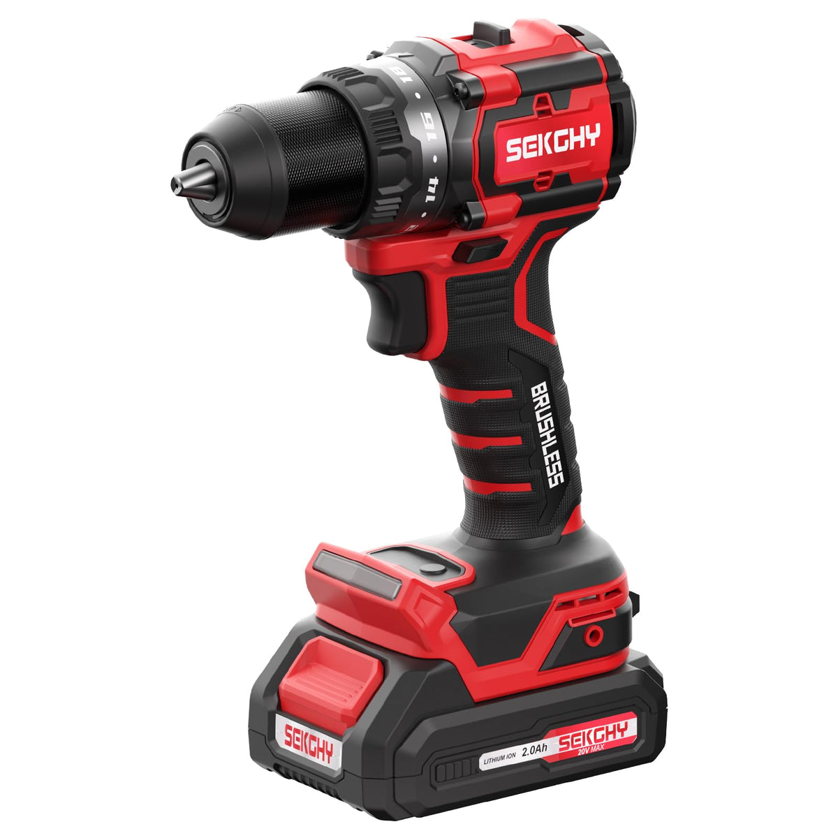 20V Cordless Drill Driver Kit with 2 Batteries U3918
