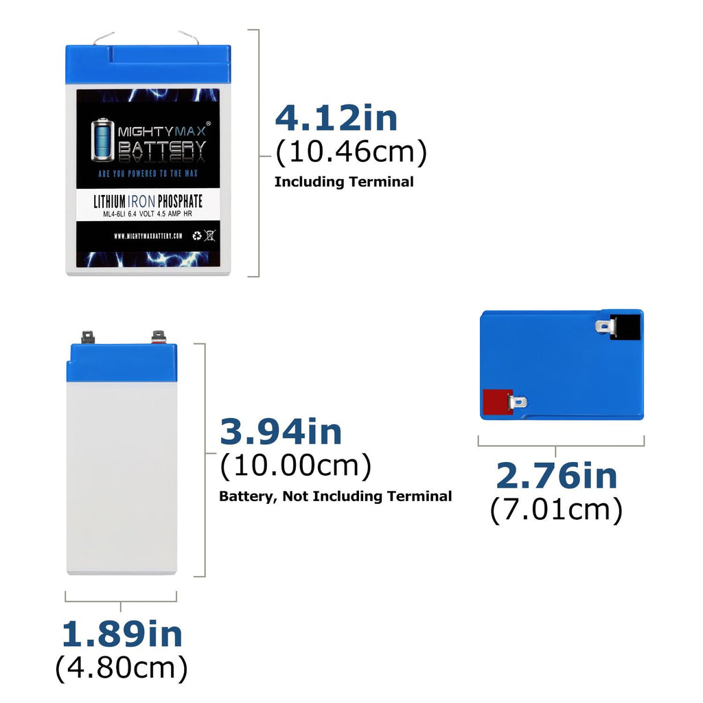 6V 4.5AH Lithium Replacement Battery E648