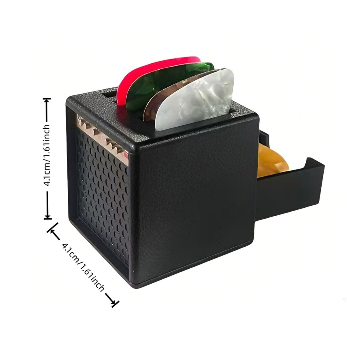 Guitar Picks Holder Box with 5 Guitar Picks F8467