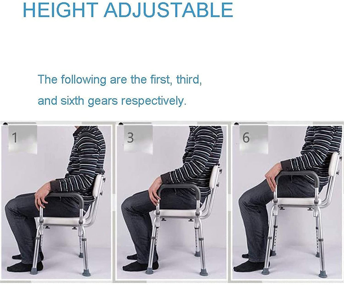 Adjustable Transfer Bench with Arms and Back S48958