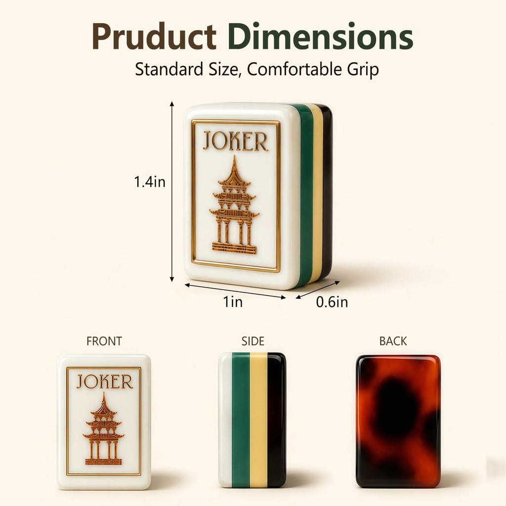 4 Layer Acrylic Mahjong Tile Set Z91640
