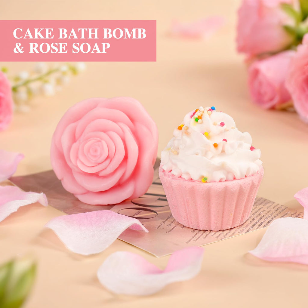 13PCS Spa Self Care Gift Basket Set Rose H8651