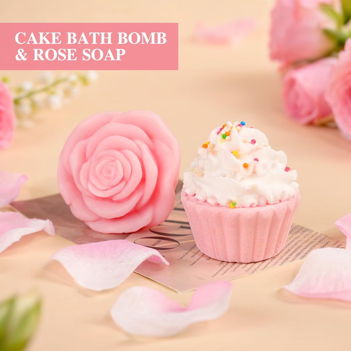 13PCS Spa Self Care Gift Basket Set Rose H8651