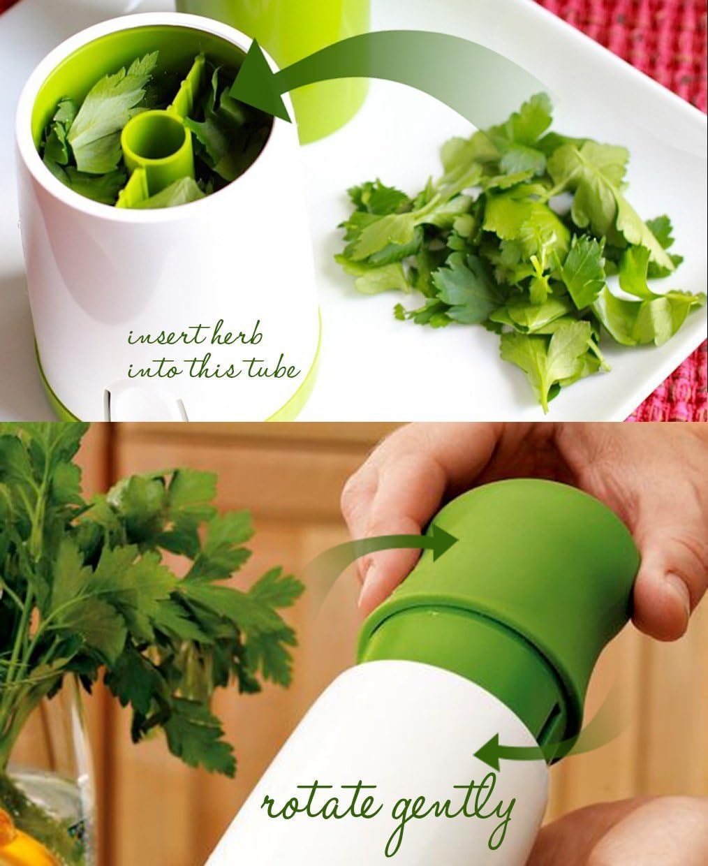 Manual Stainless Steel Green Grinder I488