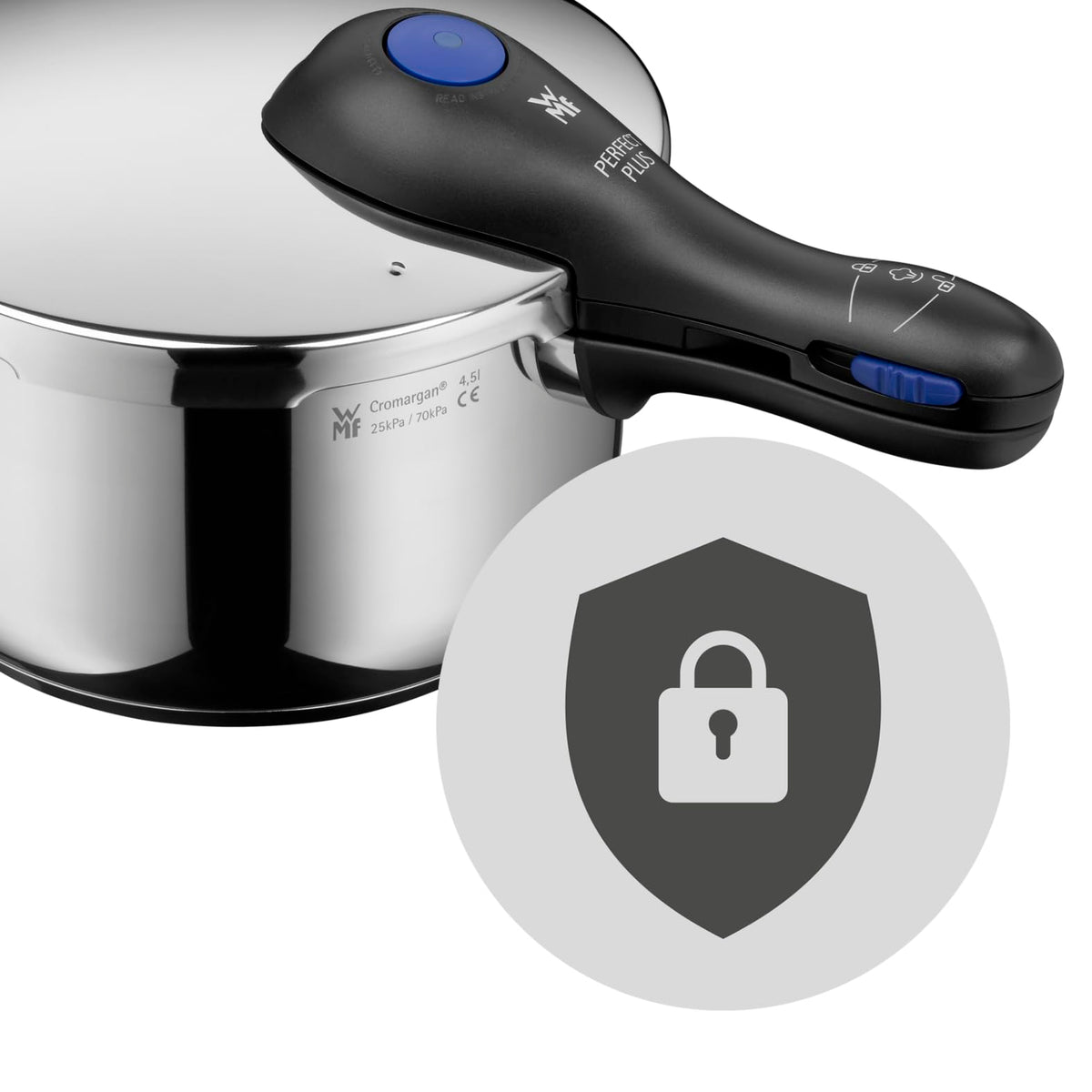 22 cm 6.5 Litre Stainless Steel Quick Cooker Set A886945