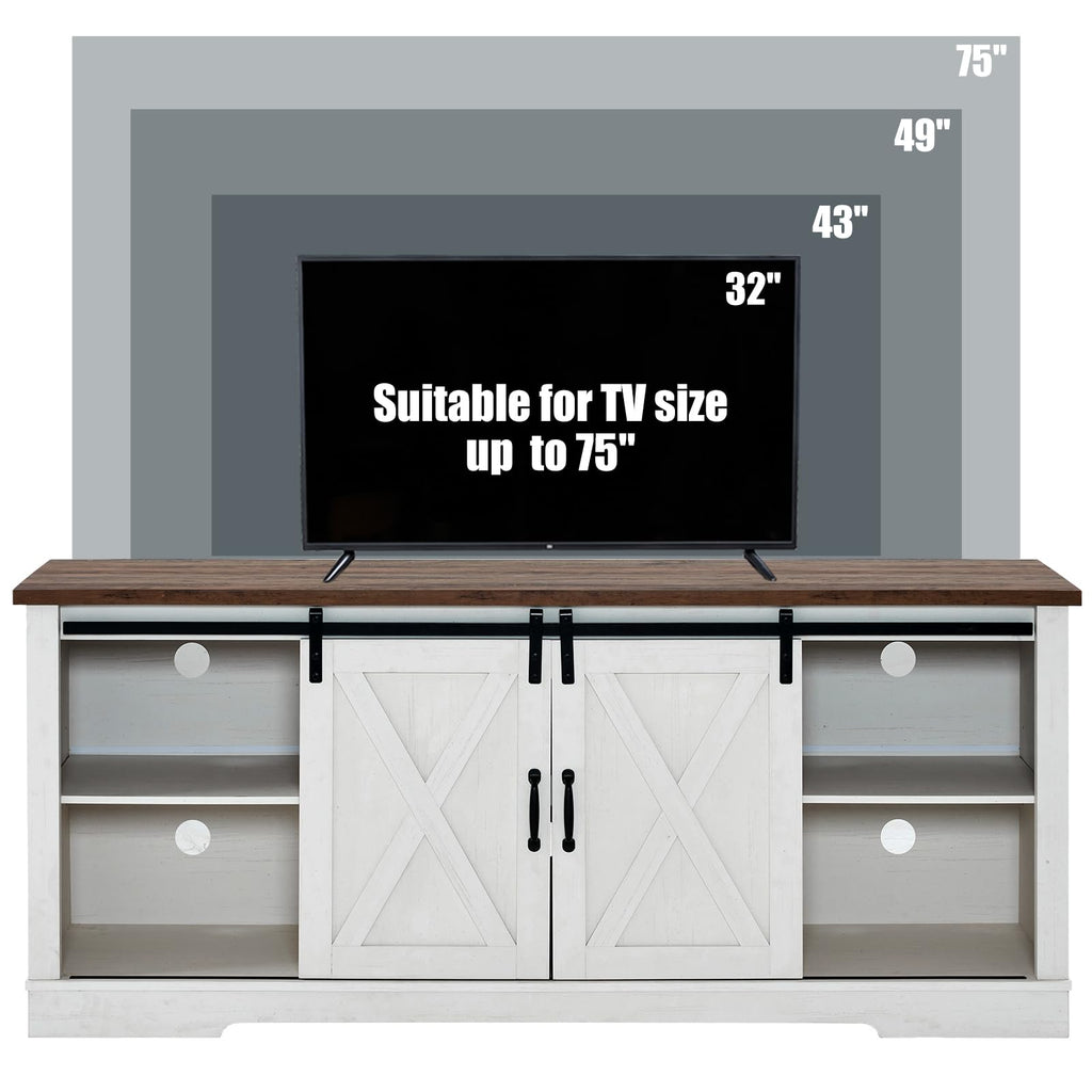 White TV Stand F4252