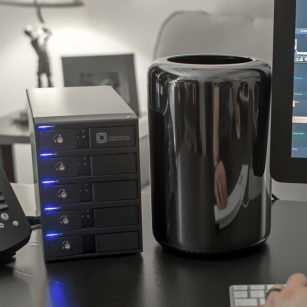 Black 5-Bay Raid Hard Drive Enclosure R9549