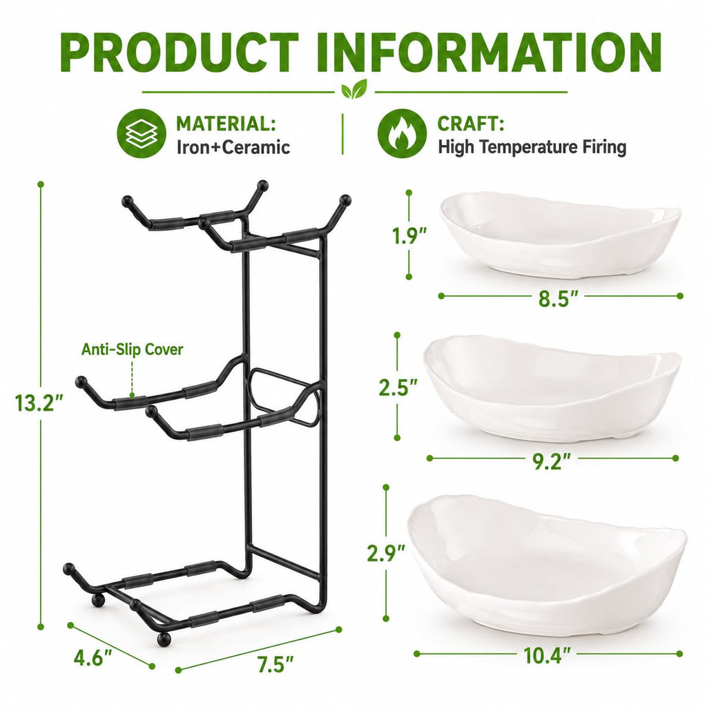 3 Tier Ceramic Fruit Bowl M79867