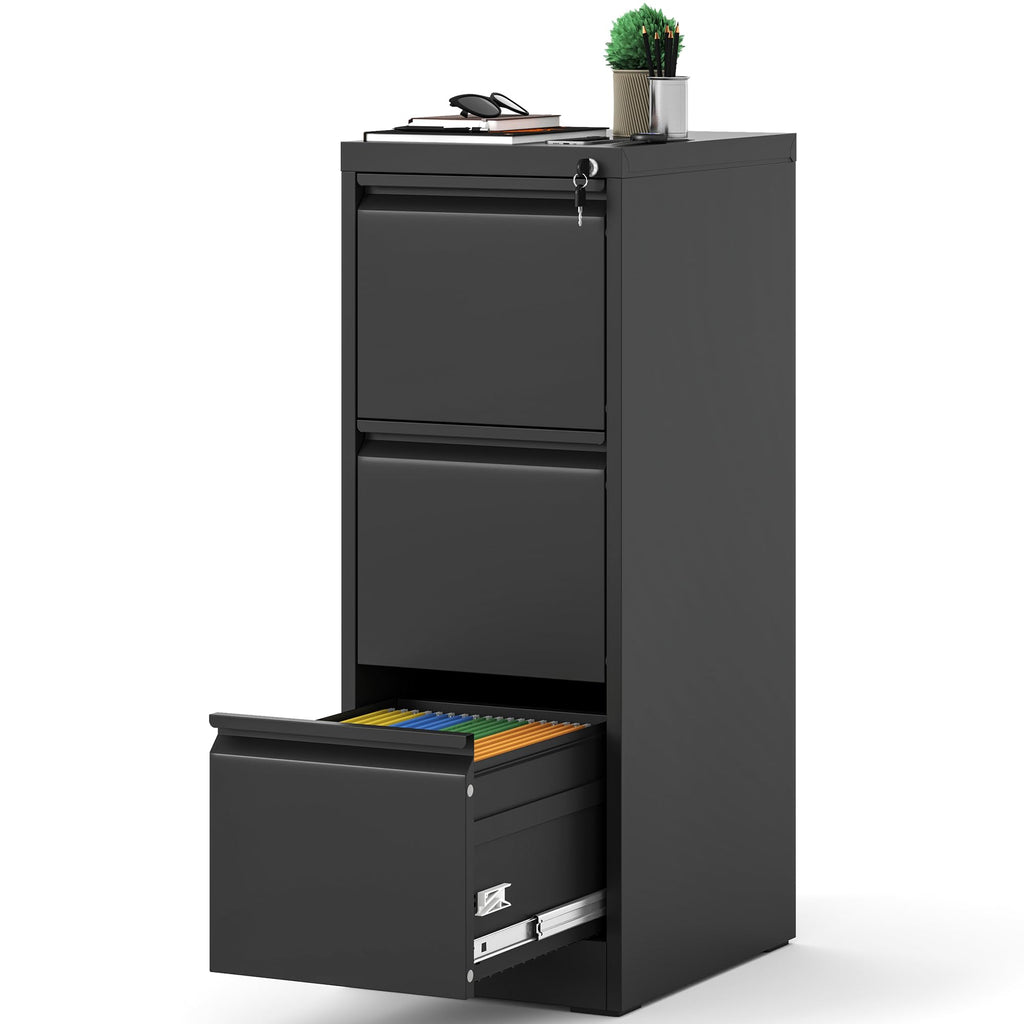 3 Drawer Metal File Cabinet with Lock J71488