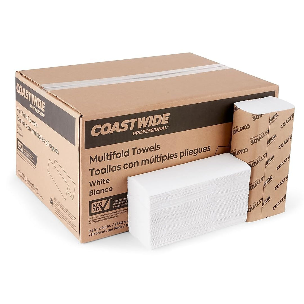 Recycled Multifold Paper Towels, 16 Packs I790