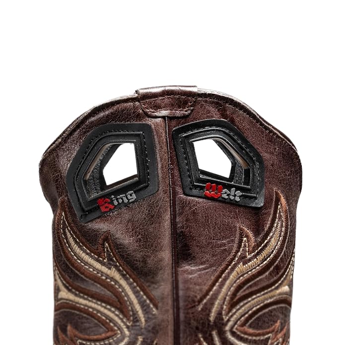 Genuine Leather Alligator Skin Print Western Work Boots D35395