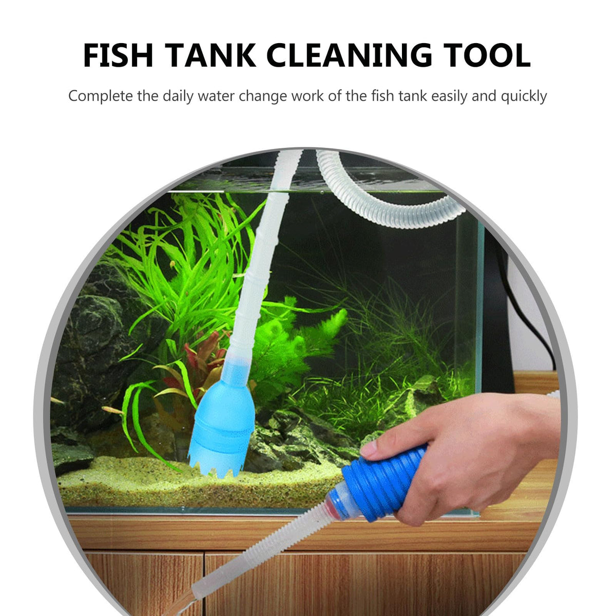 5 in 1 Fish Tank Siphon Cleaner Brush Set O9909