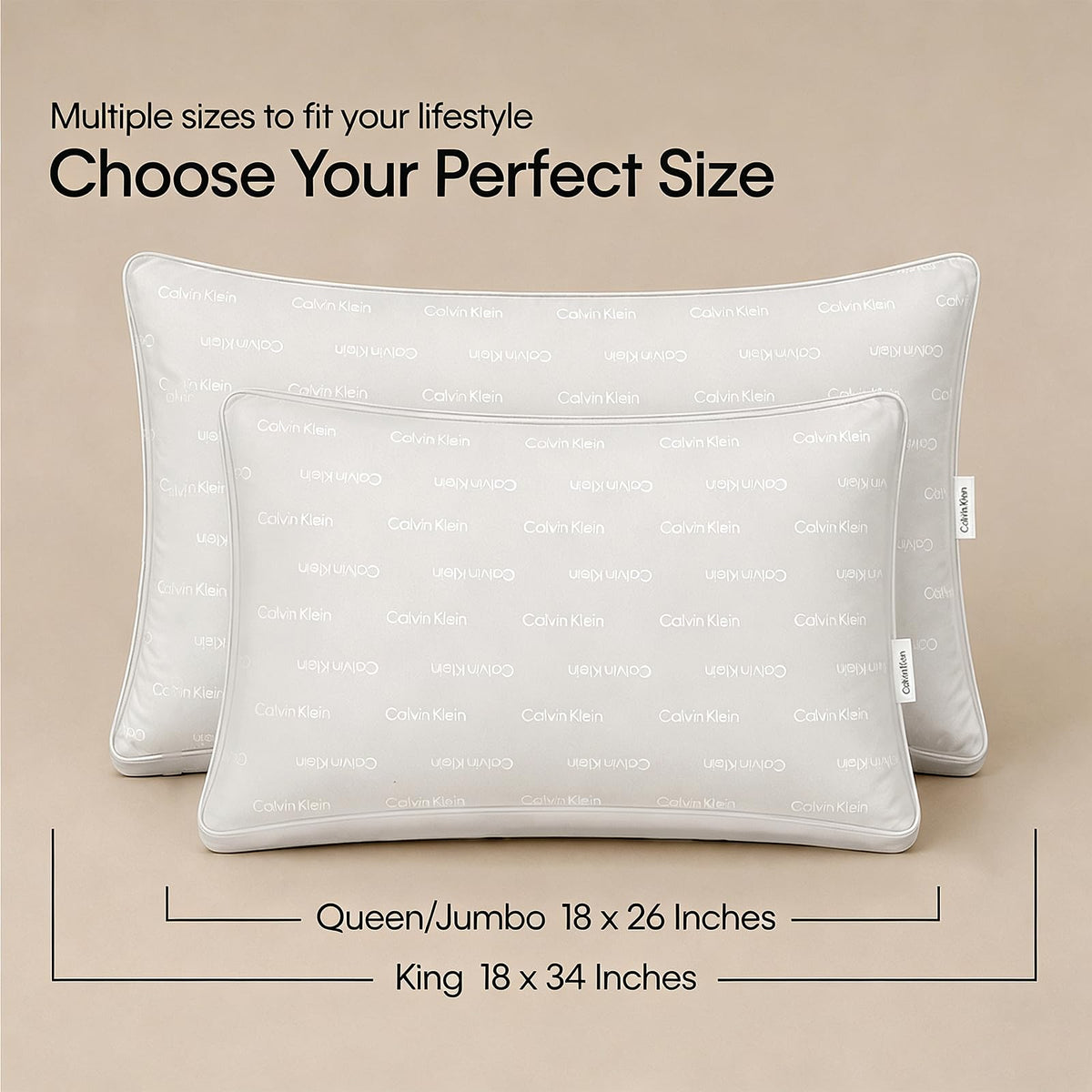 King Size Set of 2 Down Alternative Pillow J72752