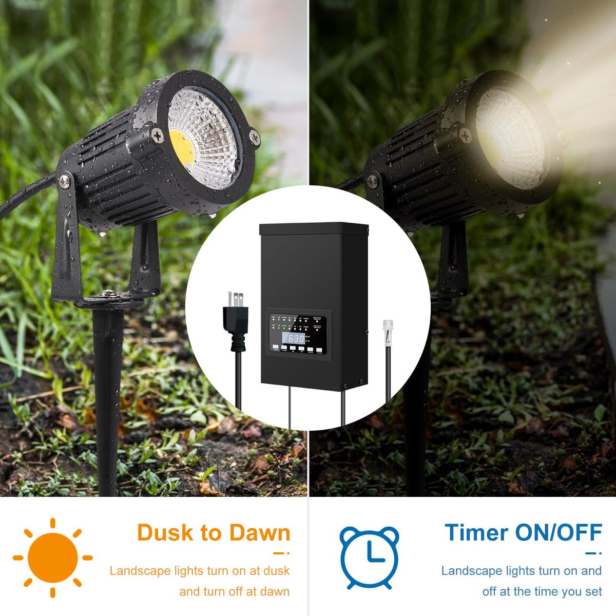 200W Low Voltage Landscape Lighting Transformer S956406