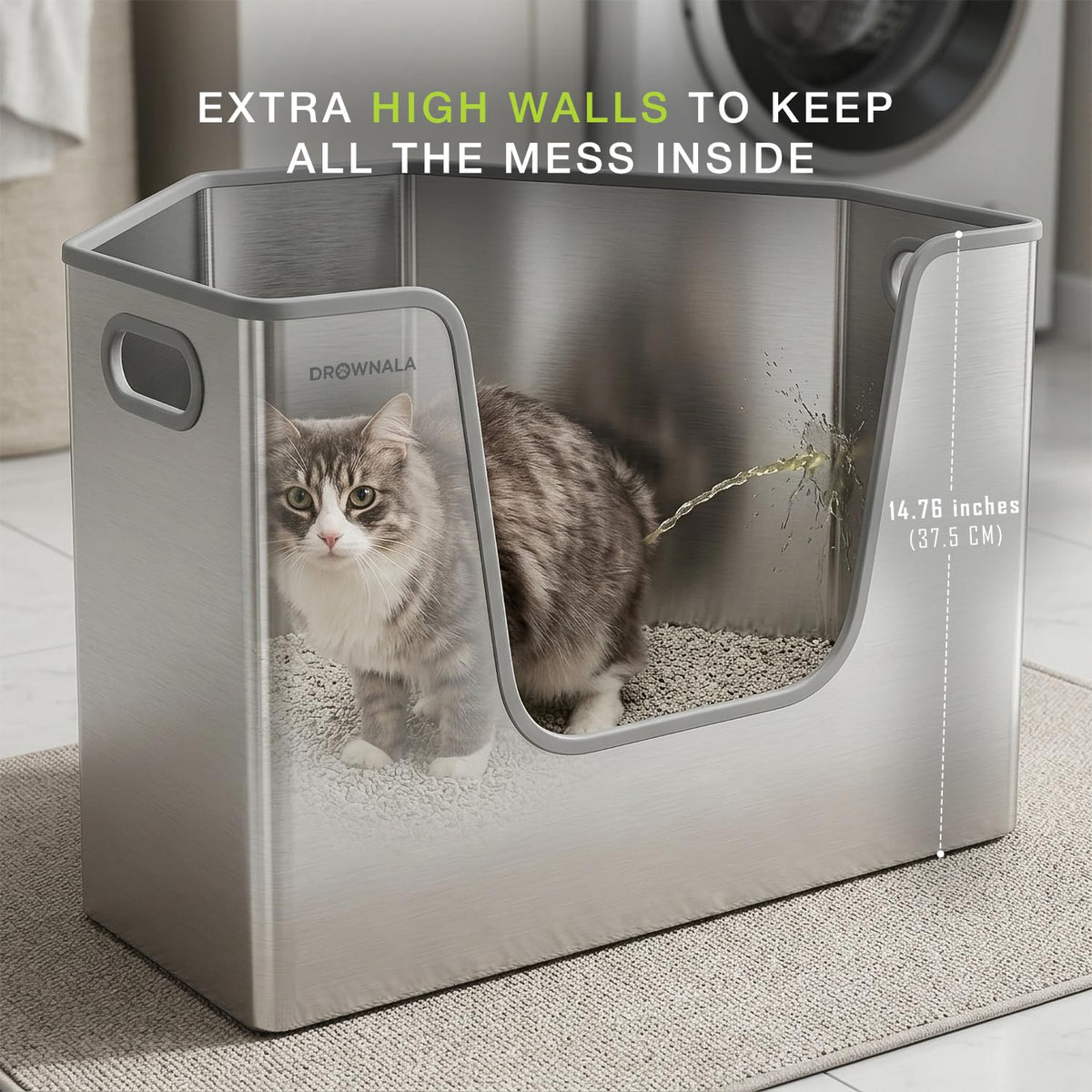 Stainless Steel Cat Litter Box E57783