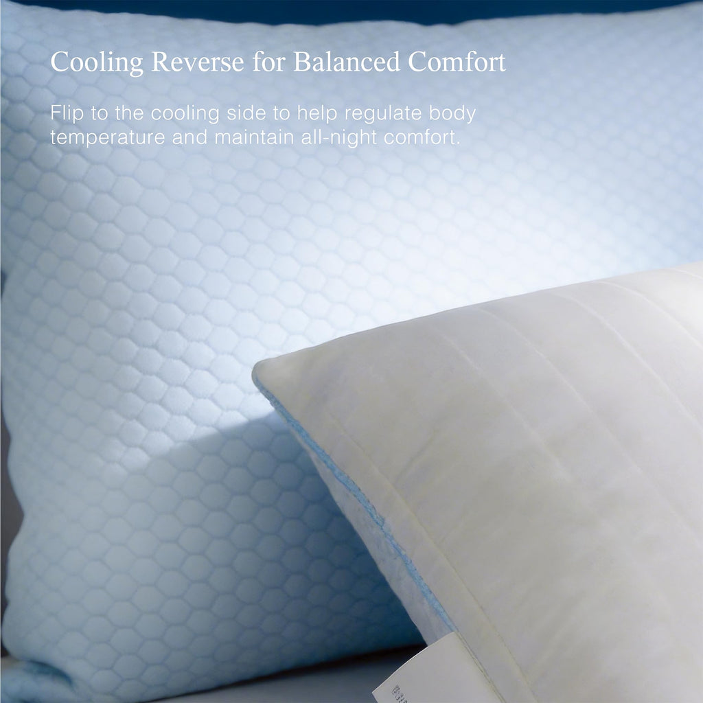 King Size Set of 2 Down Alternative Cooling Pillows L975133