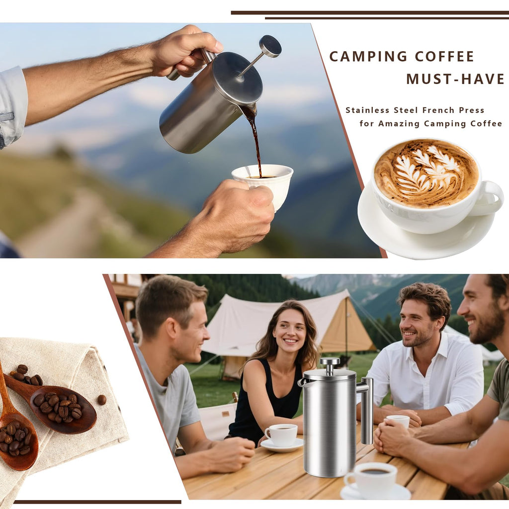 34 oz Stainless Steel French Press N330