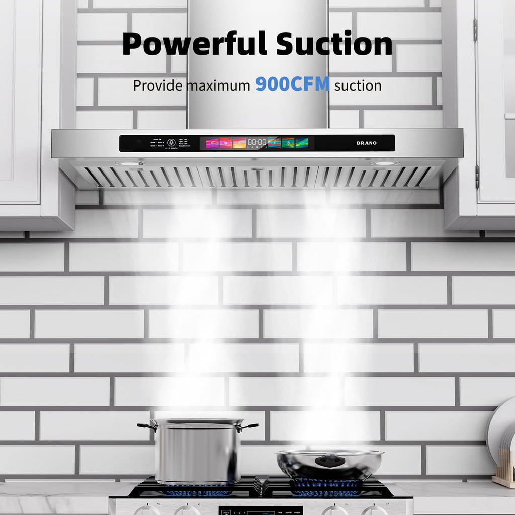 Wall Mount Range Hood 30 Inch 900 CFM L42568