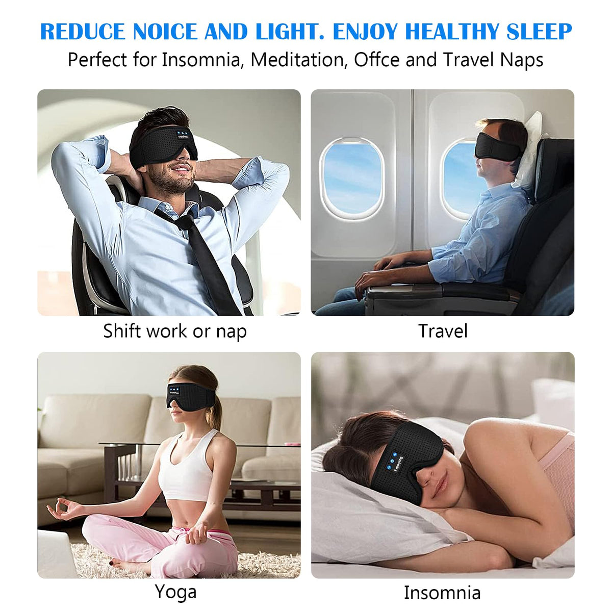 Sleep Mask with Bluetooth Headphones N643