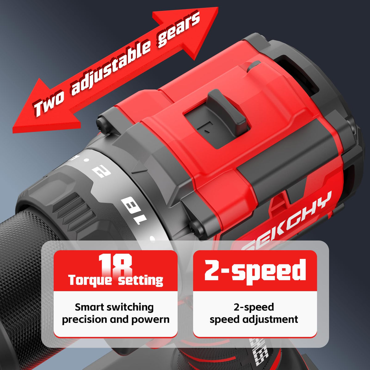20V Cordless Drill Driver Kit with 2 Batteries U3918