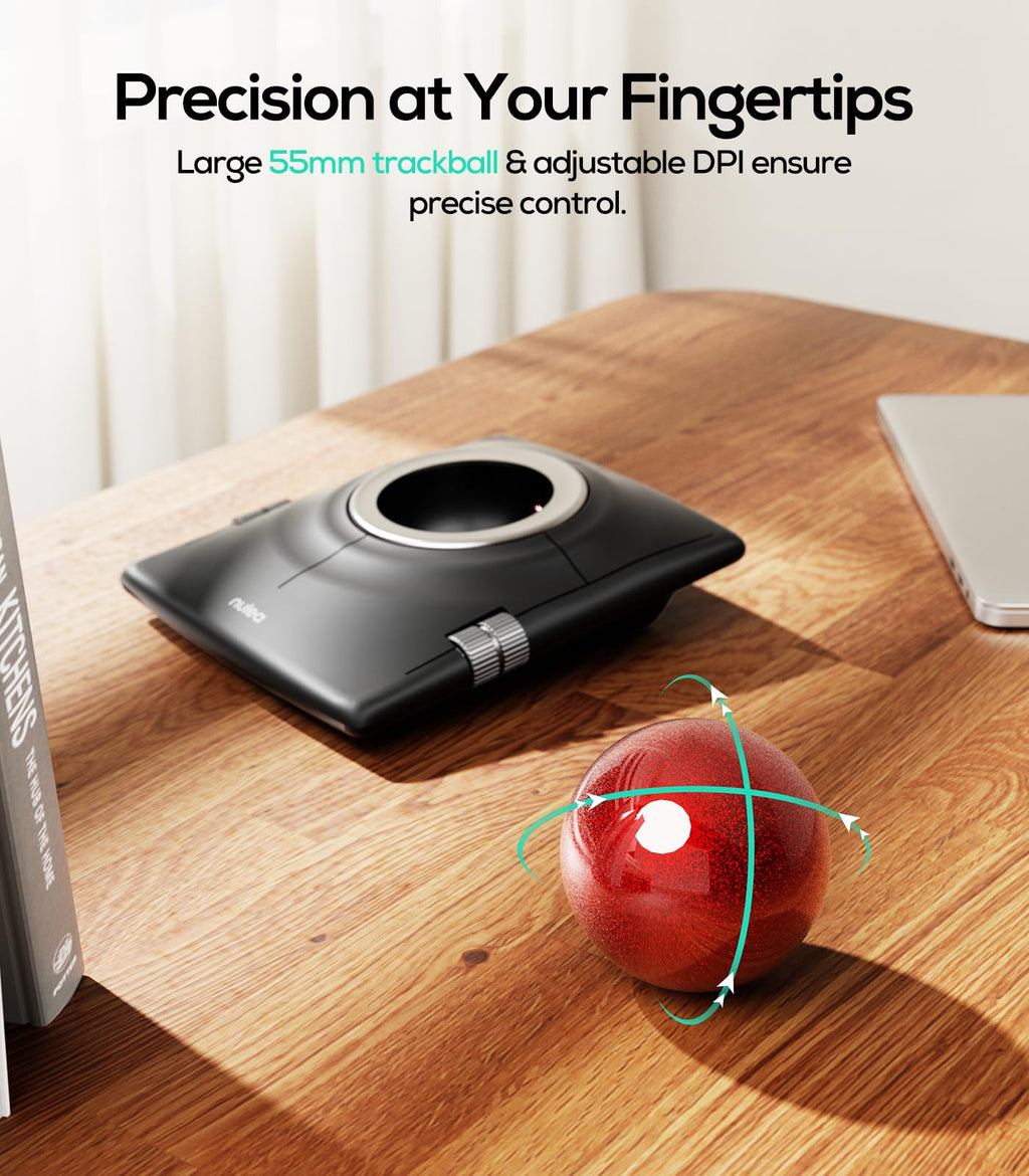 Wireless Ergonomic Trackball Mouse B82502