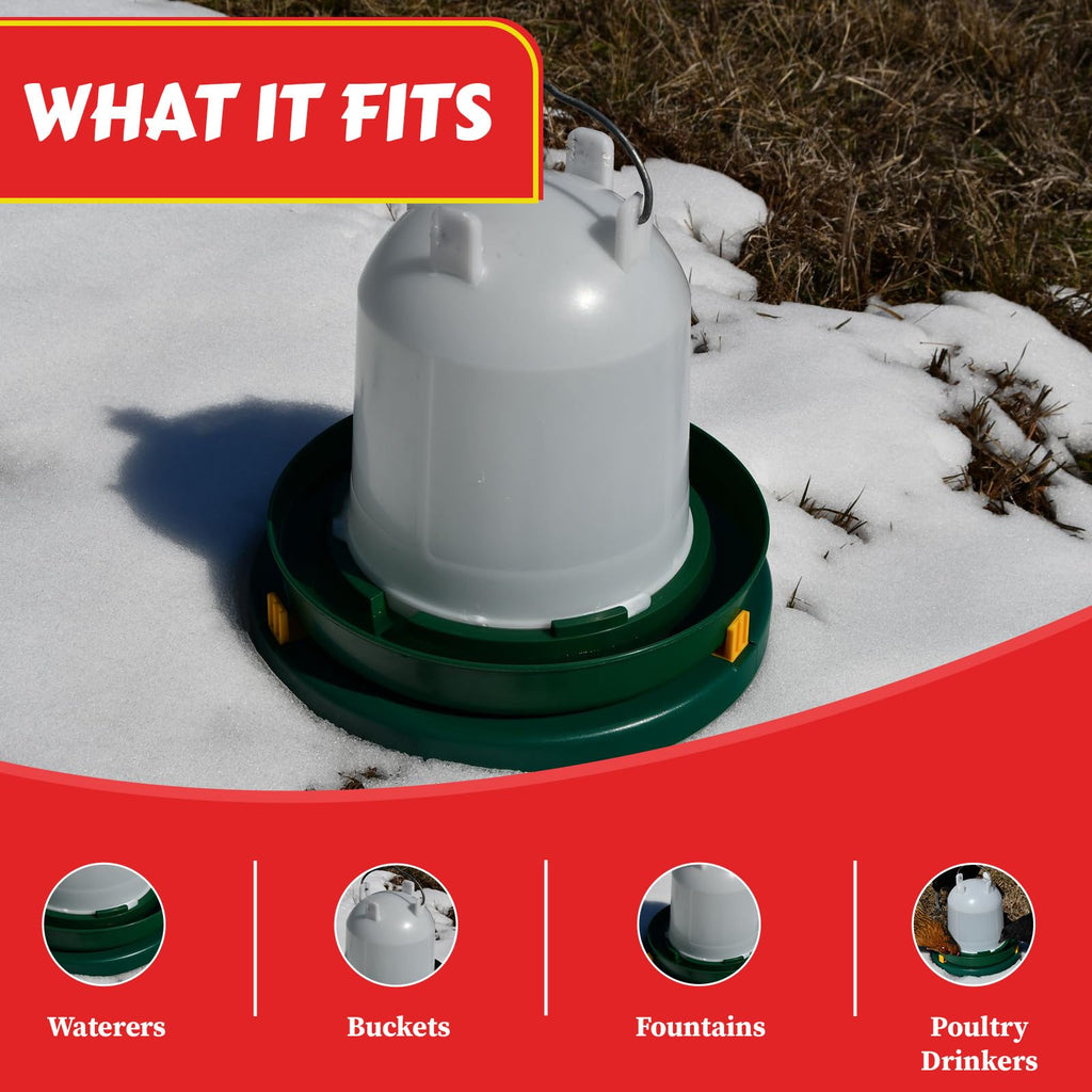 28W Heated Poultry Waterer Base I50925