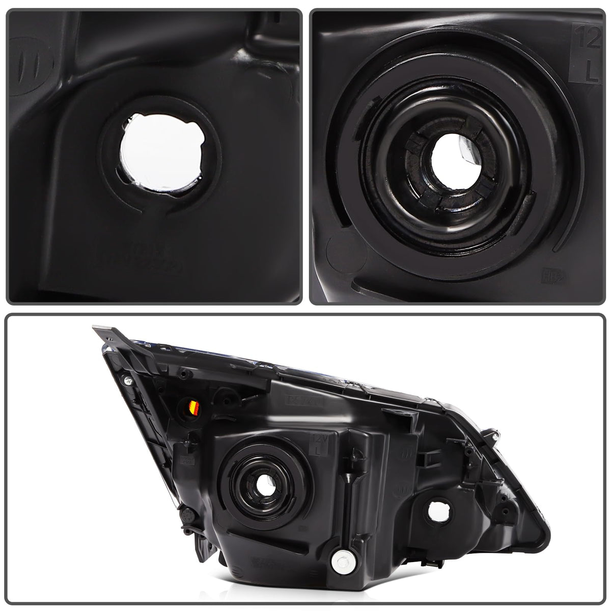 Chrome Housing Clear Corner Headlight Assembly A888145
