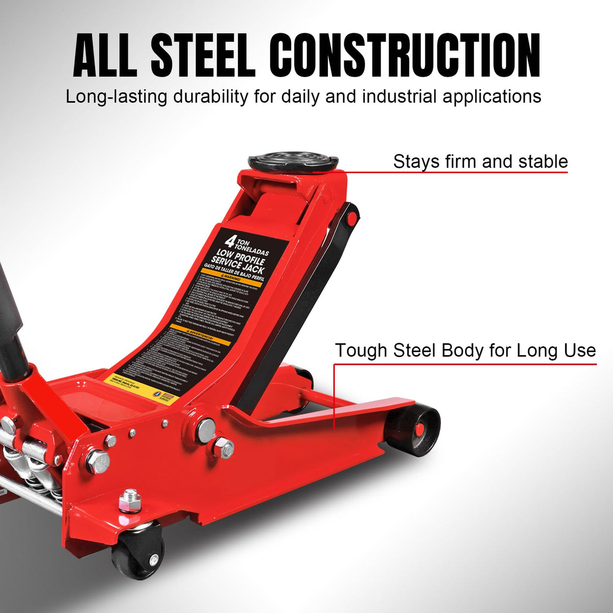 4 Ton Hydraulic Low Profile Floor Jack H803