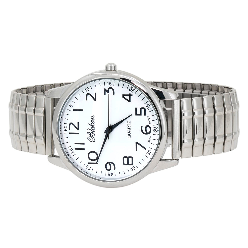 Large Face Easy to Read 40mm Japanese Quartz Stretch Band Watch G170311