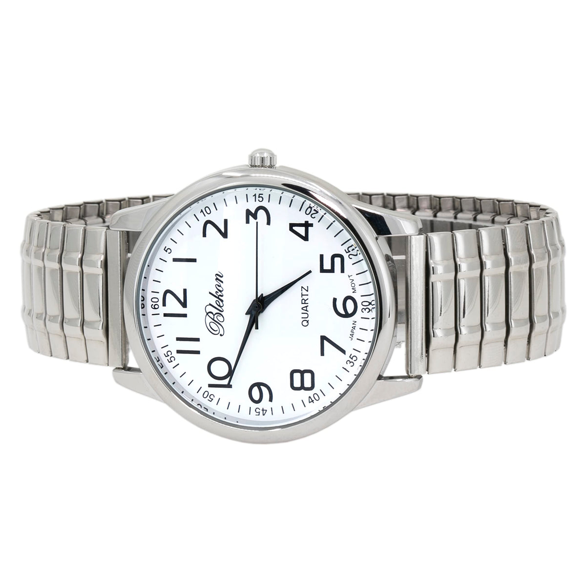 Large Face Easy to Read 40mm Japanese Quartz Stretch Band Watch G170311