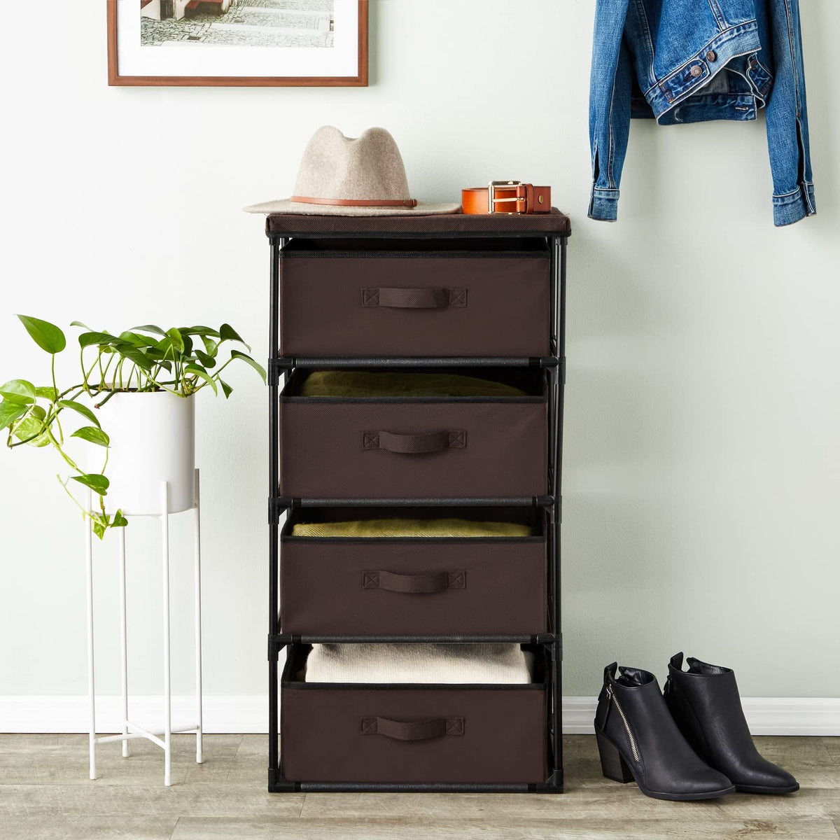 4 Tier Fabric Drawer Organizer P177718
