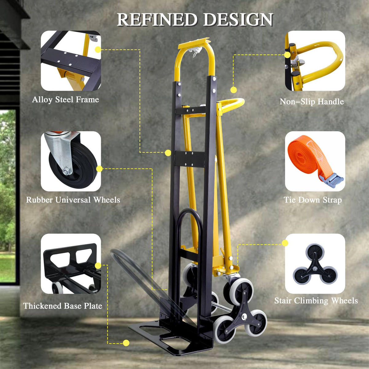 4 in 1 Convertible Hand Truck Dolly Cart with Wheels T570