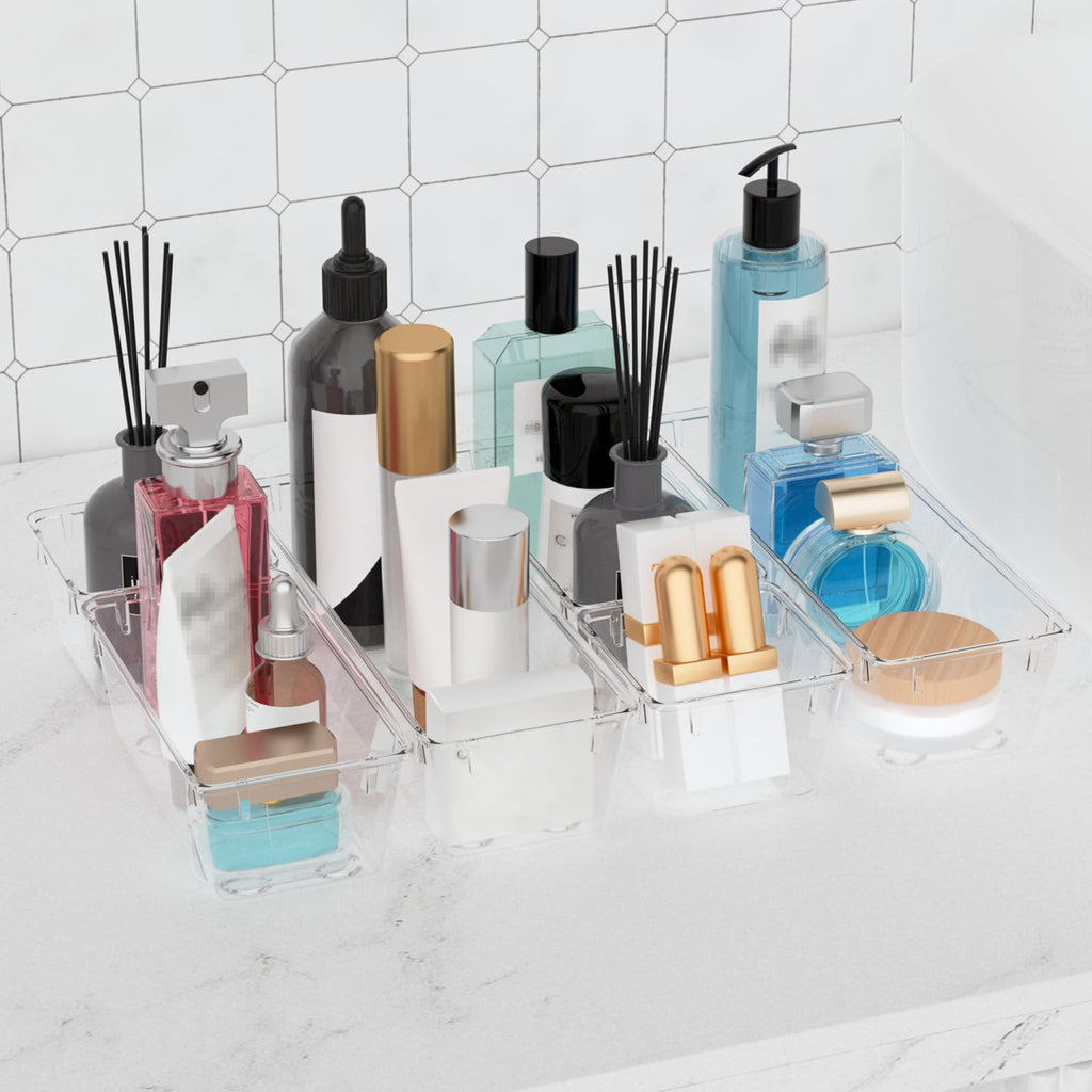 12 Pack Clear Drawer Organizer Set U549