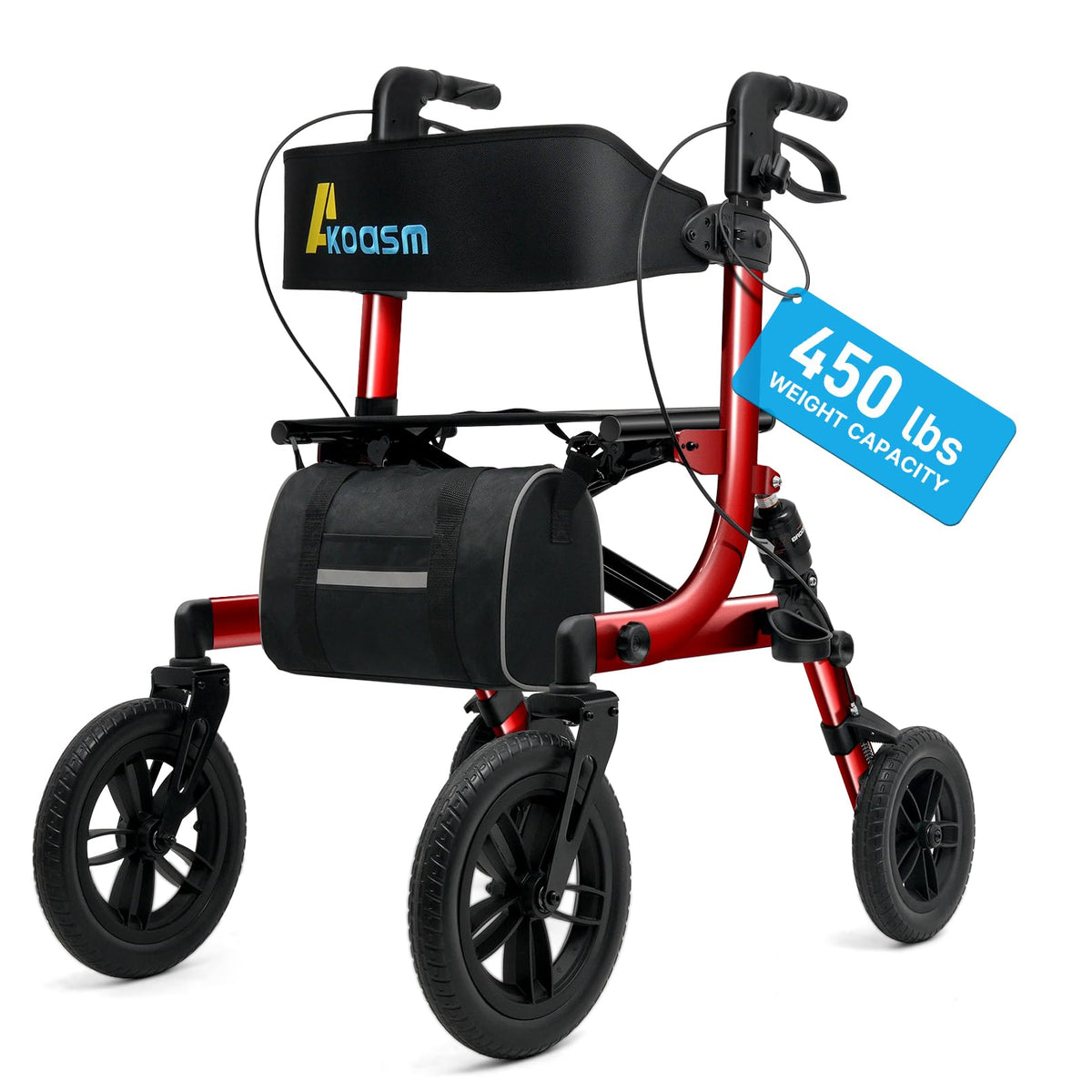 Outdoor Rollator Walkers with 12" Front Wheels F47545