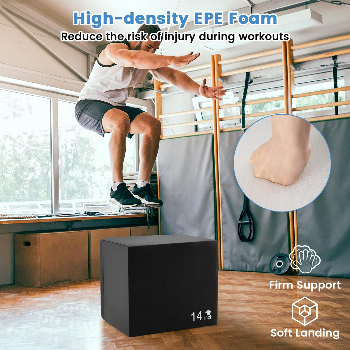 3 in 1 Foam Plyometric Jump Box A356