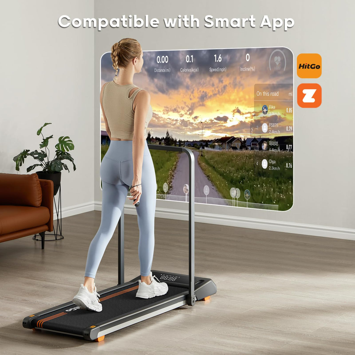 Under Desk Treadmill with LED Display R6328