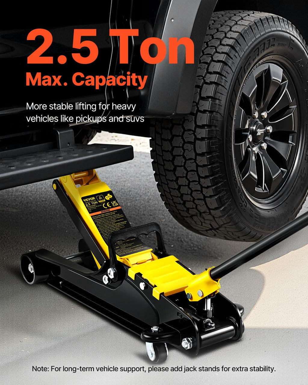 2.5 Ton Low Profile Steel Floor Jack V4019