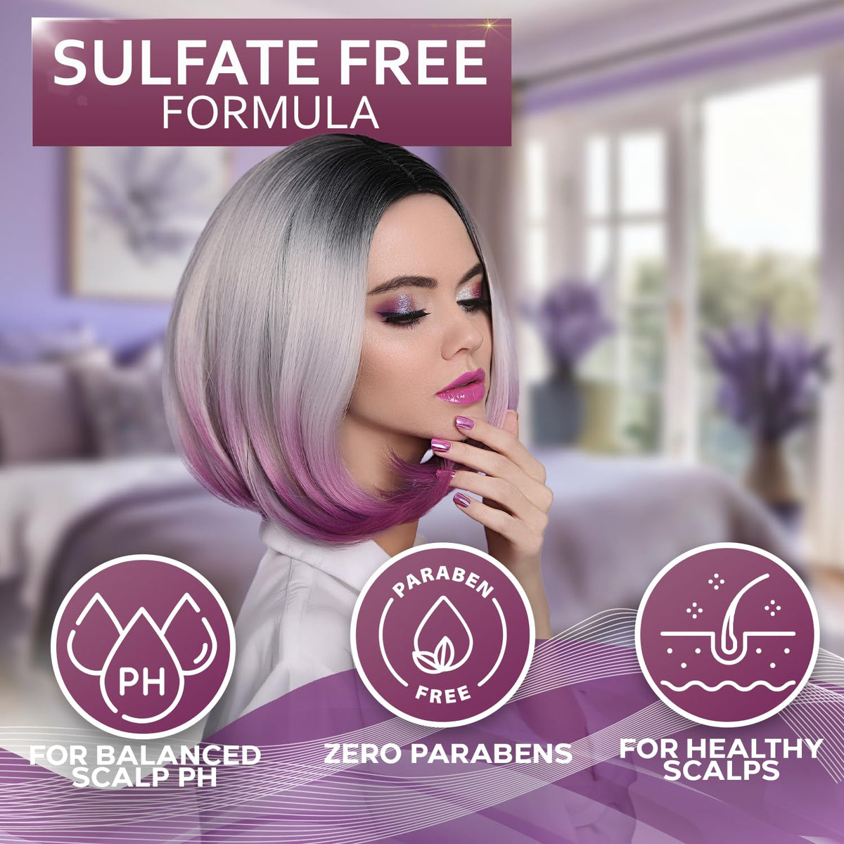Color Safe Shampoo and Conditioner Set Sulfate Paraben Free F25367